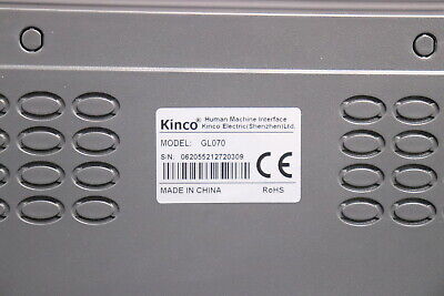 KINCO 7'' Touchscreen Bediener Panel Model GL070 10-28VDC Maße 204x150x37mm