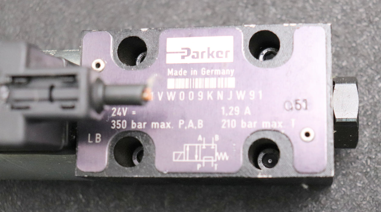 PARKER Wegeventil D1VW020BNJW91 Pmax 350bar Pe= max. 210bar gebraucht