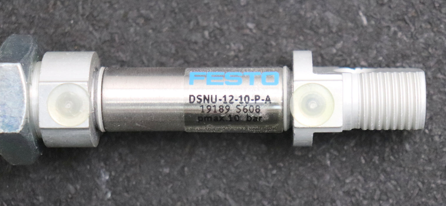 Bild des Artikels FESTO-Rundzylinder-DSNU-12-10-P-A-Mat.Nr.-19189-Kolben-12mm-Hub-10mm-Pmax-10bar