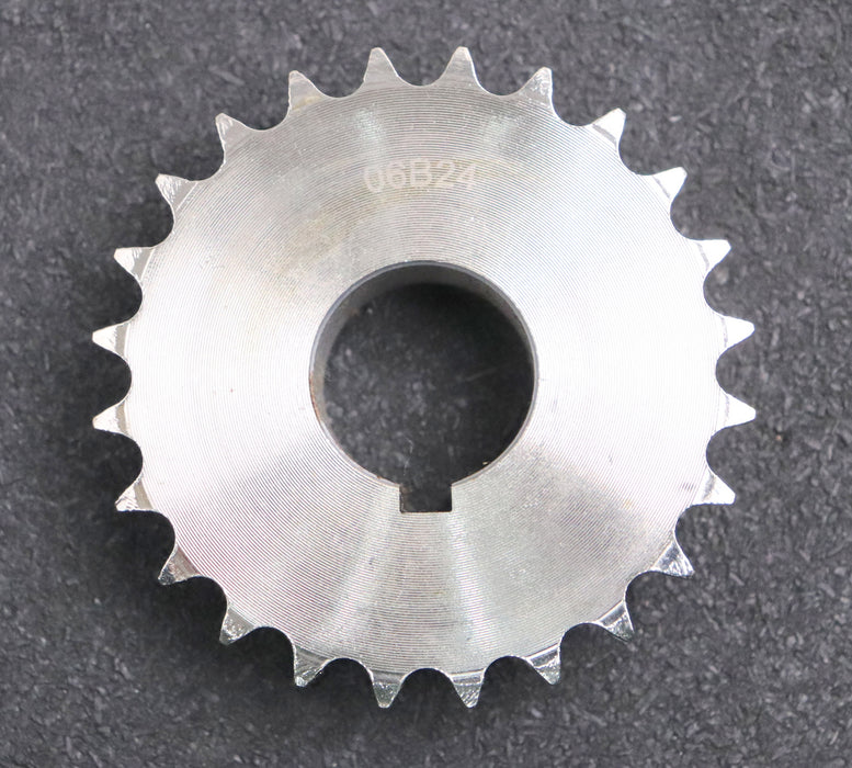 Bild des Artikels Kettenrad-Chainwheel-für-Kettentype-06-B-1-Teilung-3/8"x7/32"-Z-=-24-Zähnezahl