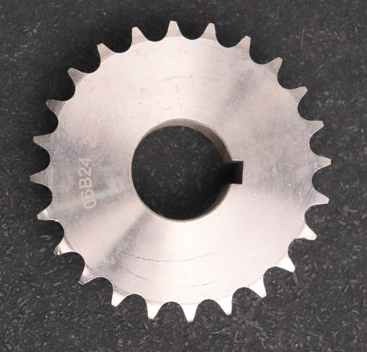 Bild des Artikels Kettenrad-Chainwheel-für-Kettentype-06B-1-Teilung-3/8“x7/32“-Zähnezahl-Z=-24