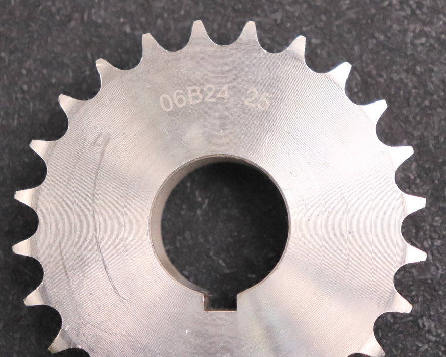 Bild des Artikels Kettenrad-Chainwheel-für-Kettentype-06B-1-Teilung-3/8“x7/32“-Zähnezahl-Z=-24