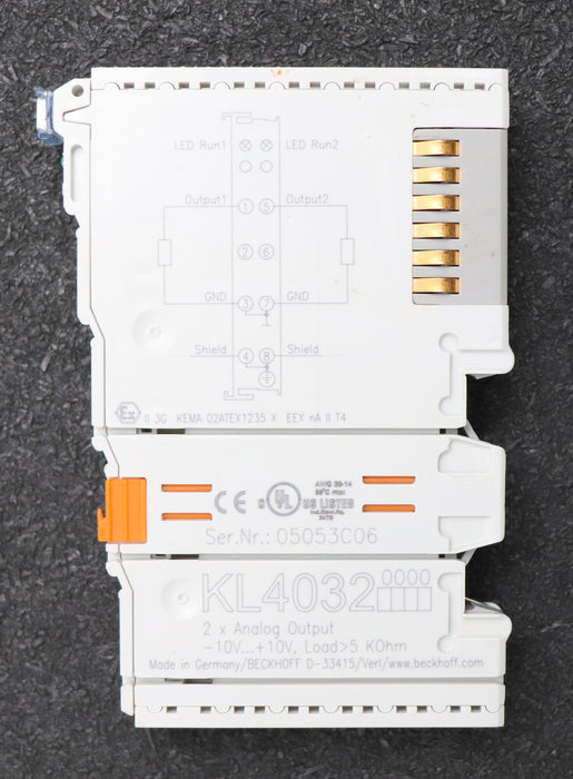 Bild des Artikels BECKHOFF-Analogausgabe-Busklemme-KL4032--10V…+10V-5KOhm-gebraucht