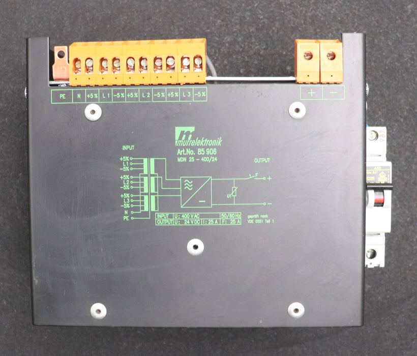 Bild des Artikels MURR-ELEKTRONIK-Kompaktnetzteil-Art.Nr.-85906-Input:-400VAC-50/60Hz