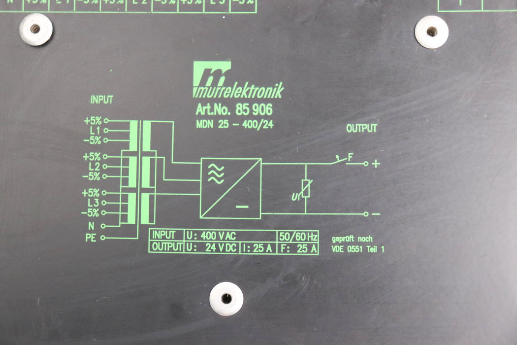 Bild des Artikels MURR-ELEKTRONIK-Kompaktnetzteil-Art.Nr.-85906-Input:-400VAC-50/60Hz