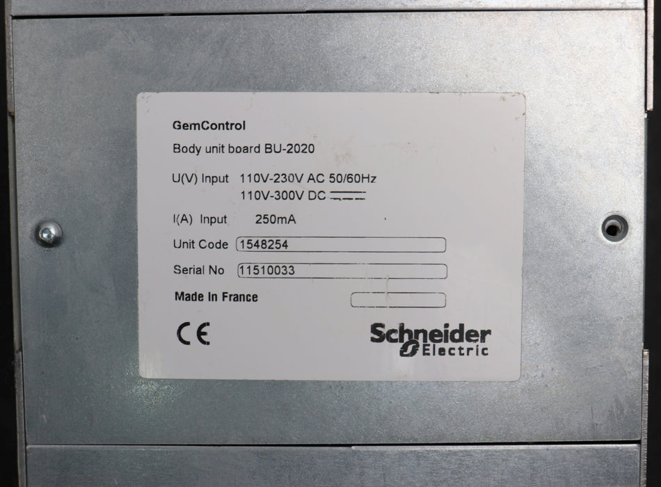 Bild des Artikels SCHNEIDER-ELECTRIC-GemControl-Body-unit-board-BU-2020-Unit-Code-1548254