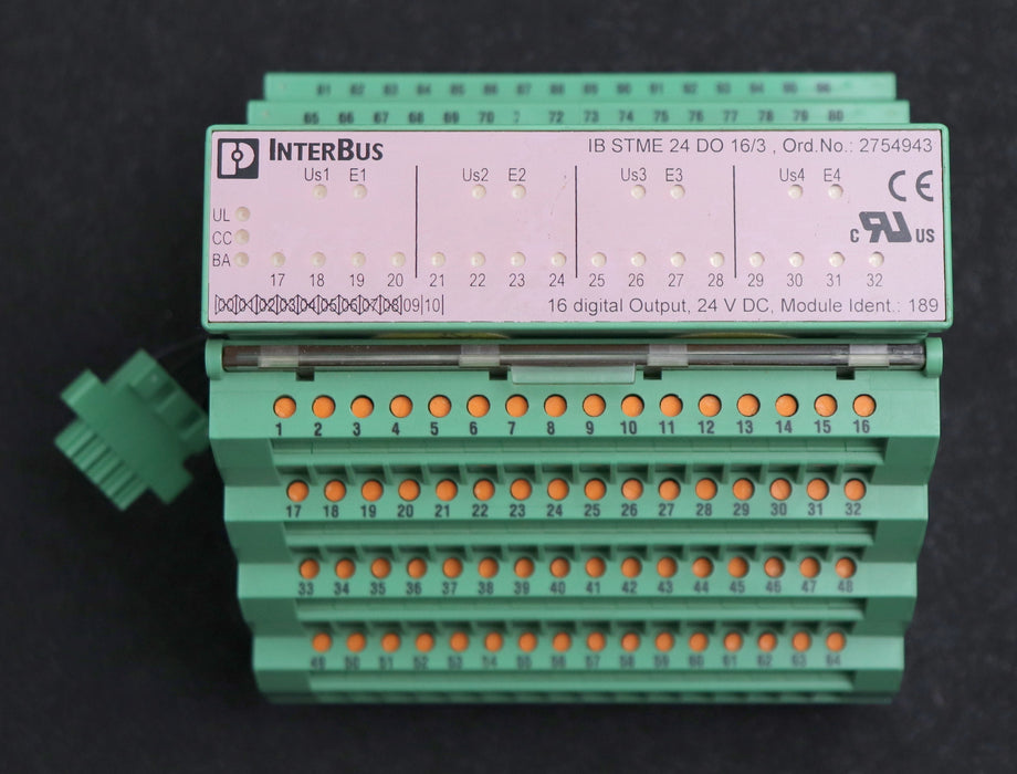 Bild des Artikels PHOENIX-CONTACT-Interbus-IB-STME-24-DO-16/3-Ord.Nr.-2754943-24VDC