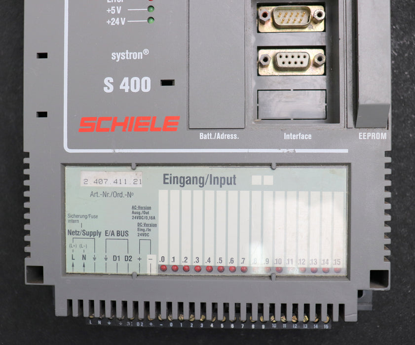 Bild des Artikels SCHIELE-Steuerung-S-400-SYSTRON-Art.Nr.-2.407.411.21-gebraucht