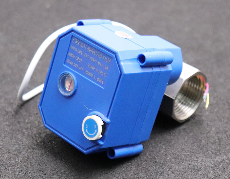 Bild des Artikels CWX-Mini-motorized-valve-1"-DN25-PN16-CWX-25S-Model-CR02-bis-100°C-9-24VDC-2W