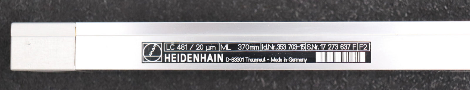 Bild des Artikels HEIDENHAIN-Linearmaßstab-LS-481-Messlänge-370mm-ID.Nr.-353703-15-+-384978-01