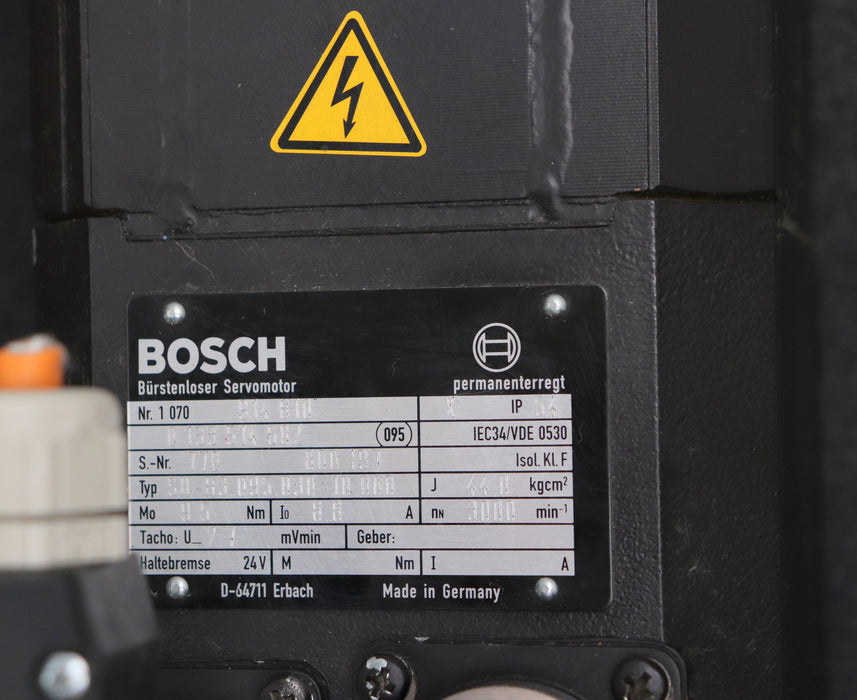 Bild des Artikels BOSCH-Bürstenloser-Servomotor-SD-B3.095.030-10.000-9,5Nm-I0=-8,8A-n=-3000U/min