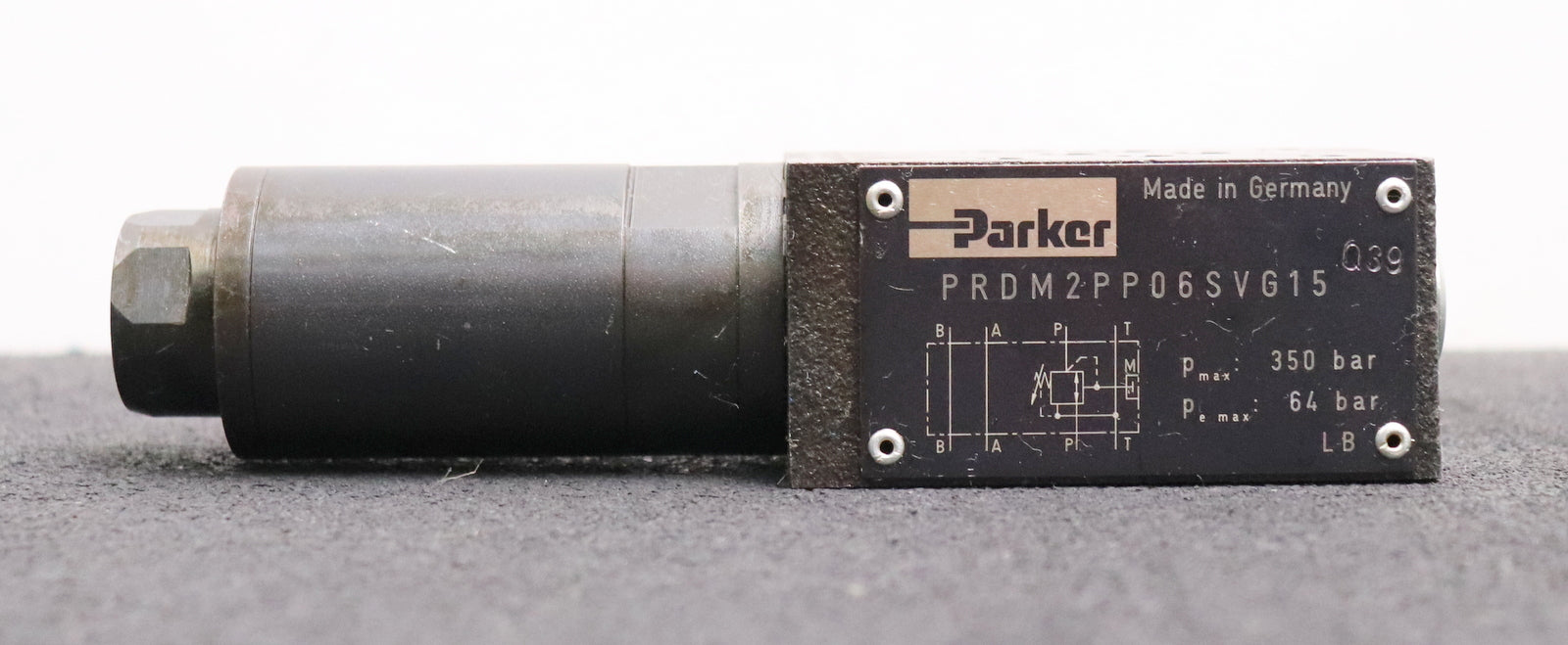 Bild des Artikels PARKER-Druckreduzierventil-RDM2PP06SVG15-Pmax-350bar-Pe=-max.-64bar-gebraucht