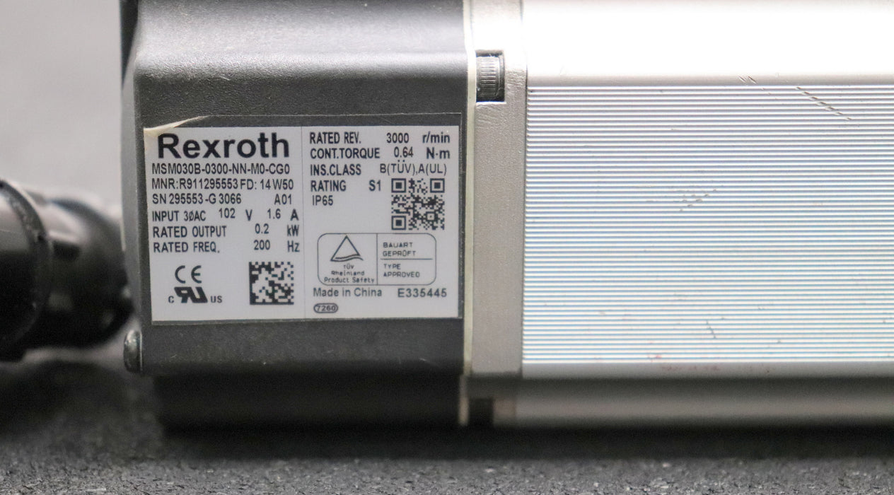 Bild des Artikels REXROTH-Servomotor-R911295553-MSM030B-0300-NN-M0-CG0-n=-3000U/min-Mo=-0,64Nm