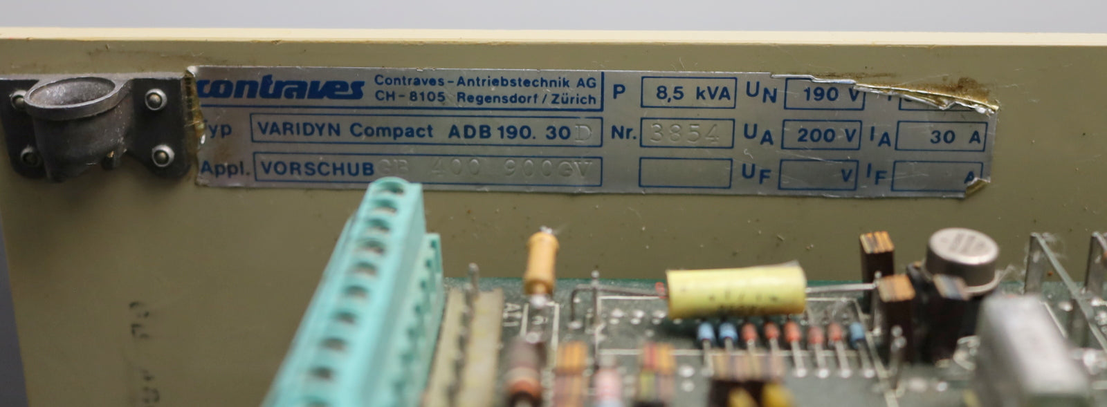 Bild des Artikels CONTRAVES-VARIDYN-Stromrichter-ADB-190.30D-GB-400-900GV-UN=-190V8,5kVA