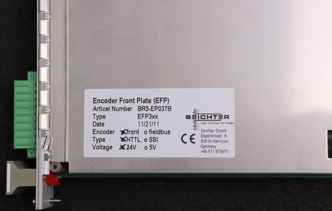 Bild des Artikels SEICHTER-Encoder-Front-Plate-(EFP)-Article-Number-BR5-EP037B-gebraucht