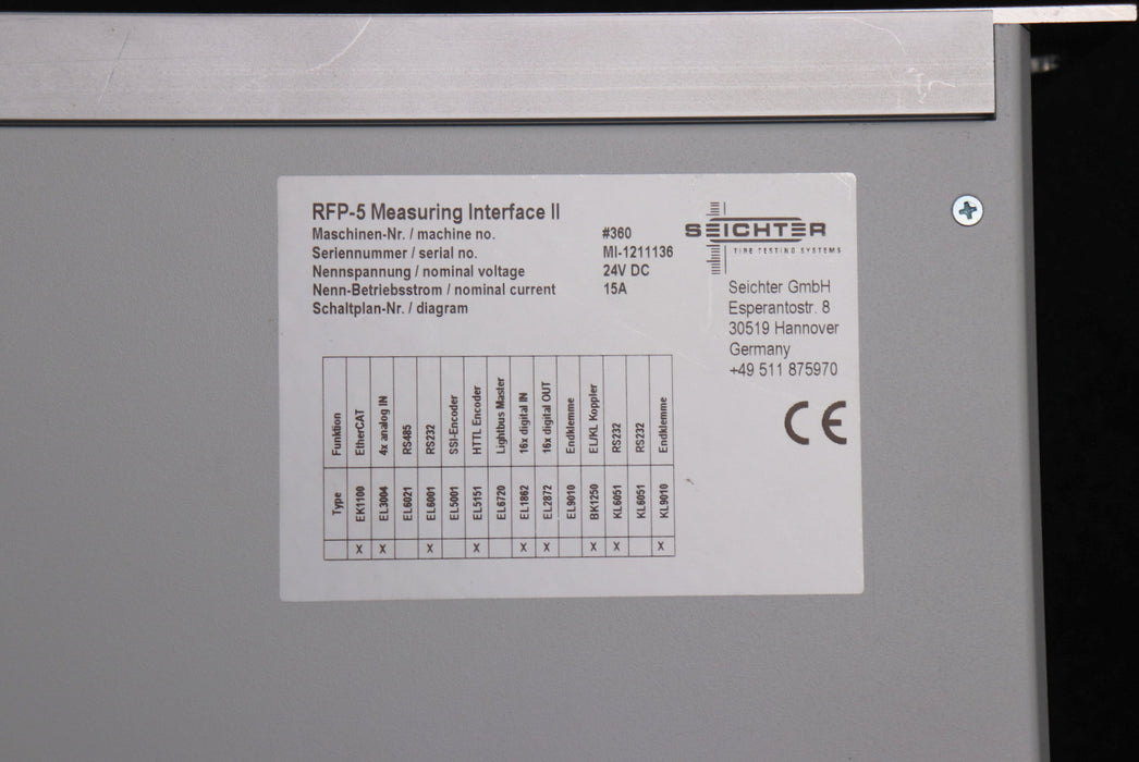 Bild des Artikels SEICHTER-Rack-für-RFP-5-Measuring-Interface-II-eine-Einschubmodule-DMUBP2-A