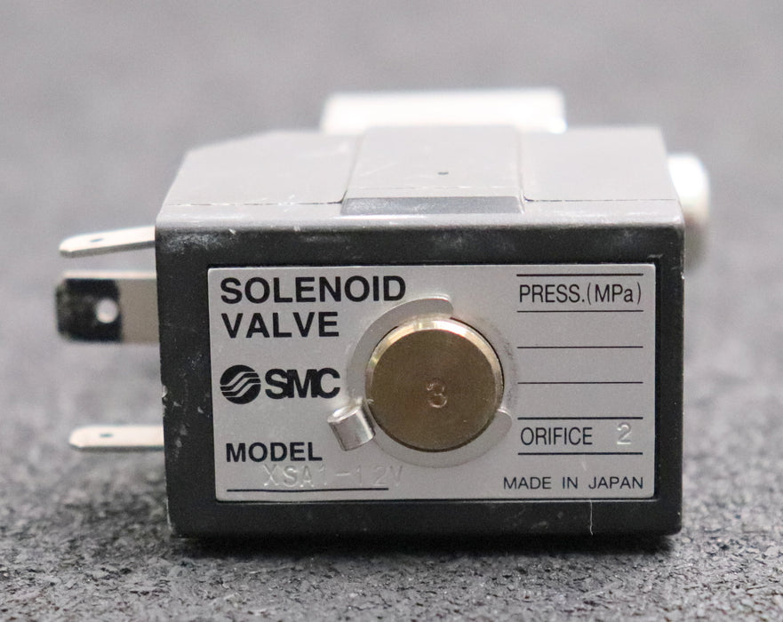 Bild des Artikels SMC-Solenoid-Valve-XSA1-12V-Pressure-2MPa-Durchlass-Ø-4,5mm-gebraucht