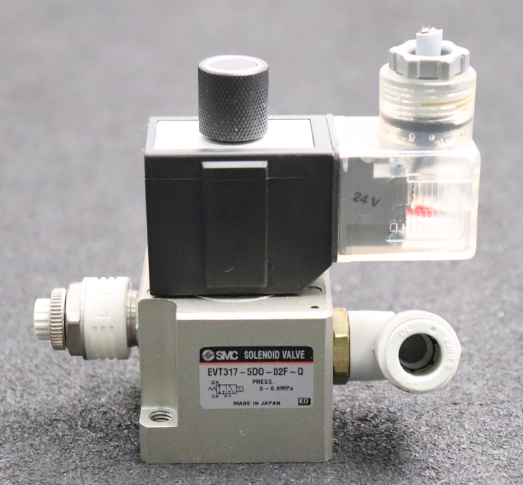 Bild des Artikels SMC-Solenoid-Valve-EVT317-5DO-02F-Q-Pressure-0-0,9MPa-24VDC-gebraucht