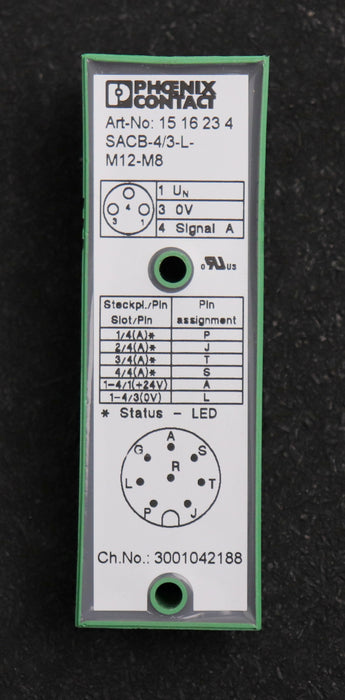 Bild des Artikels PHOENIX-CONTACT-2x-Sensor-/-Aktor-Box-SACB-4/3-L-M12-M8-Art.Nr.:-1516234