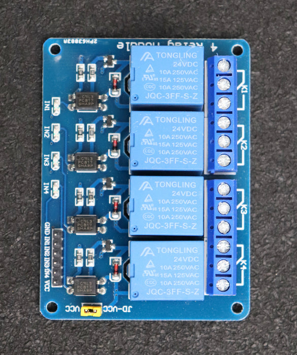 Bild des Artikels 10x-4-Relais-Modul-5VDC-unbenutzt-in-OVP-Gewicht-550g