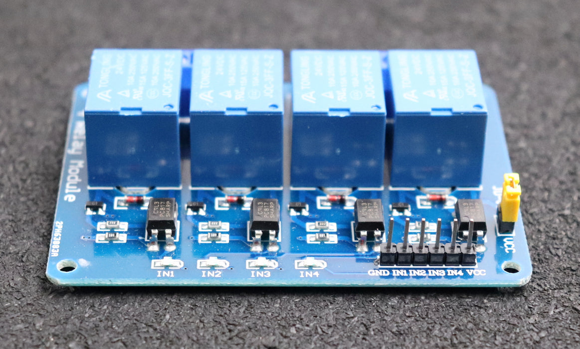 Bild des Artikels 10x-4-Relais-Modul-5VDC-unbenutzt-in-OVP-Gewicht-550g