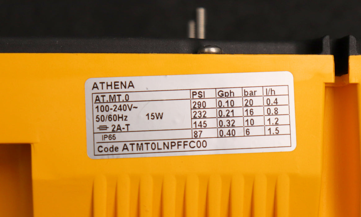 Bild des Artikels ATHENA-elektrische-Dosierpumpe-AT.MT.0-Code-ATMT0LNPFFC00-100-240VAC-50/60Hz