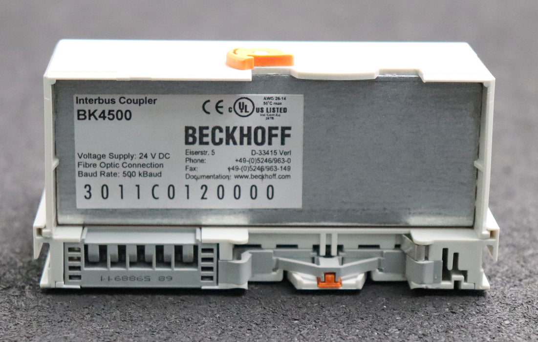 Bild des Artikels BECKHOFF-Interbus-S-Koppler-BK4500-24VDC-gebraucht