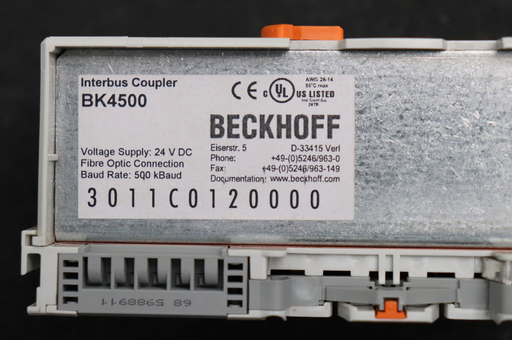 Bild des Artikels BECKHOFF-Interbus-S-Koppler-BK4500-24VDC-gebraucht