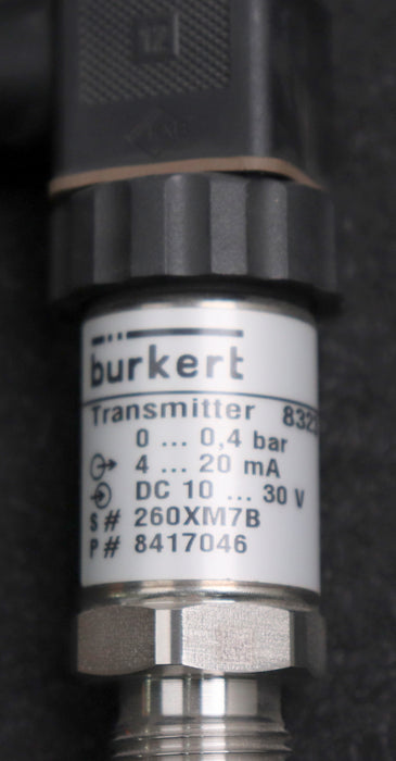 Bild des Artikels BÜRKERT-Drucktransmitter-Typ-8323-Art.Nr.-417695M-10-30VDC-4-20mA-0-0,4bar