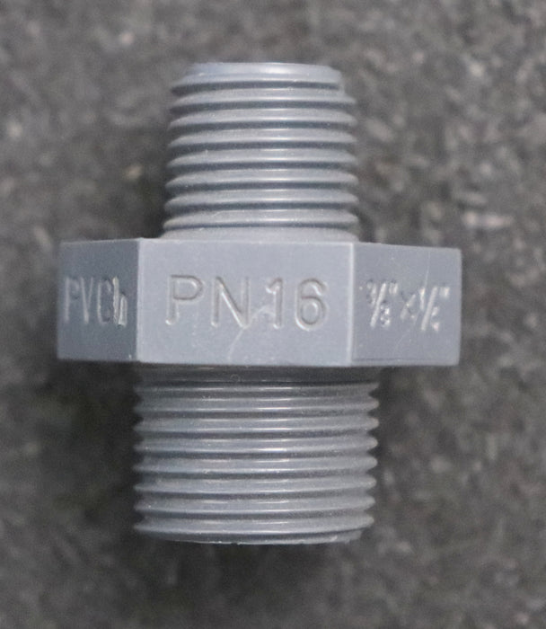 Bild des Artikels VDL-10x-PVCh-Doppelnippel-3/8"--1/4"-AG-PN16-unbenutzt