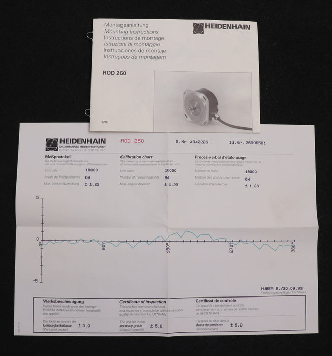 Bild des Artikels HEIDENHAIN-Drehgeber-ROD-260-18000-RV-KF01,00-Id.-Nr.-269-965-01-gebraucht