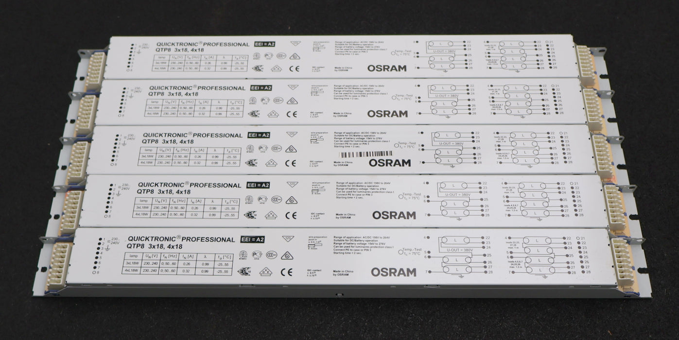 Bild des Artikels OSRAM-QUICKTRONIC-PROFESSIONAL-5x-Vorschaltgerät-QTP8-3x18-4x18-230-240V