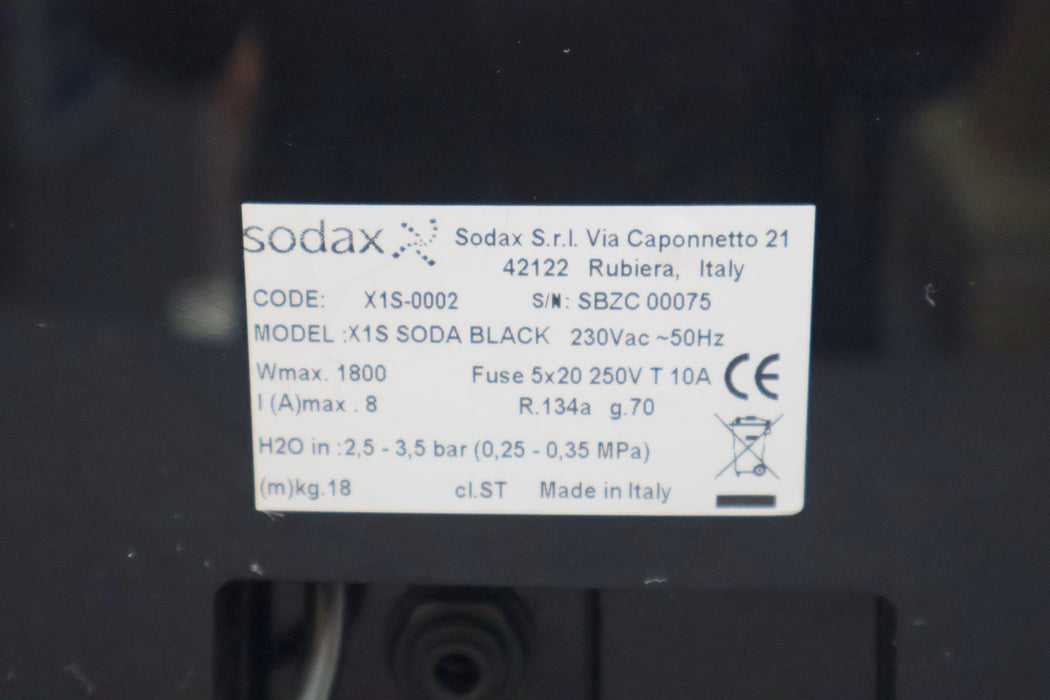 Bild des Artikels SODAX-X1-CODE-X1S-0002-Model-X1S-SODA-BLACK-max-1800W-Max-8A-230VAC-50Hz