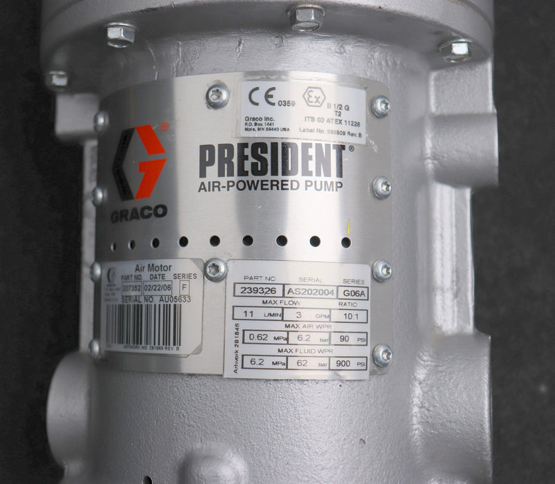 Bild des Artikels GRACO-Aif-Powered-Pump-PRESIDENT-Part.No.-239326-Ratio-10:1-11l/min