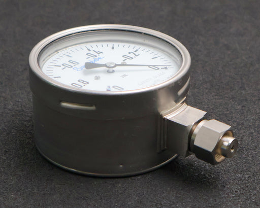 Bild des Artikels SWAGELOK-Edelstahl-Vakuum-Manometer--1-bis-0bar-Cl.-1.0-Ø-100mm