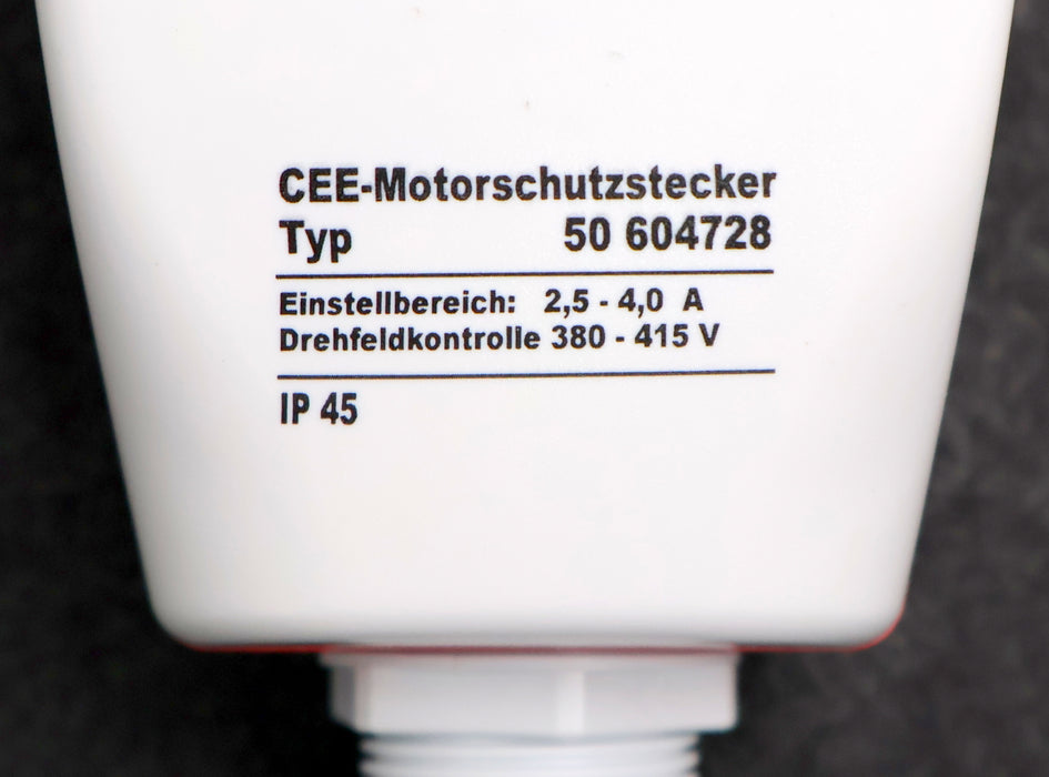 Bild des Artikels NOLTA-Motorschutzstecker-MWDK32-Typ-50-604728-Einstellbereich-2,5-4A