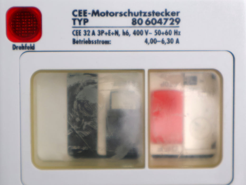 Bild des Artikels NOLTA-Motorschutzstecker-MWDK32-Typ-80-604729-Betriebsstrom-4-6,3A-CEE-32A