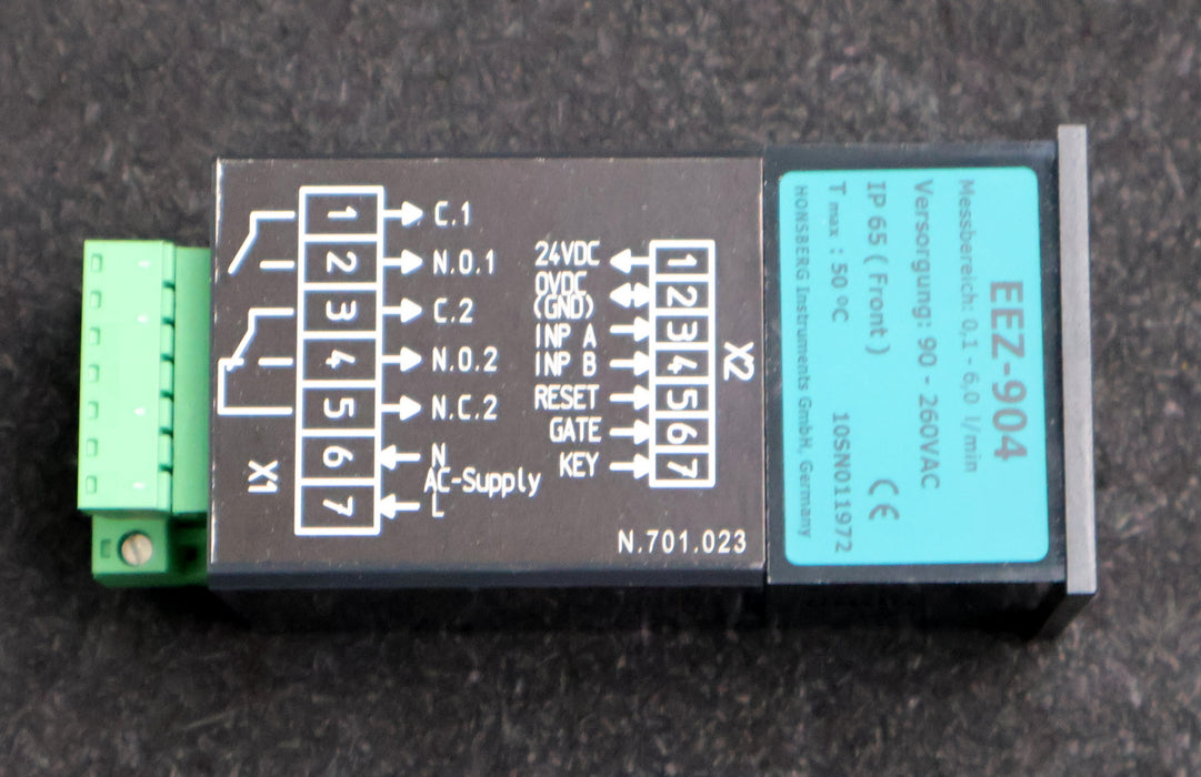 Bild des Artikels HONSBERG-Volumenstrommessgerät-EEZ-904-EEZ-904-Typ-6.904.A10.000-90-260VAC