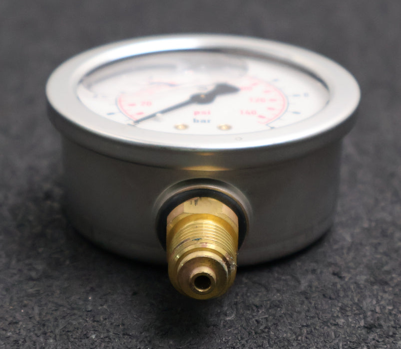 Bild des Artikels TECSIS-Manometer-pressure-gauge-0-10bar-senkrecht-Anschlussgewinde-G1/4“