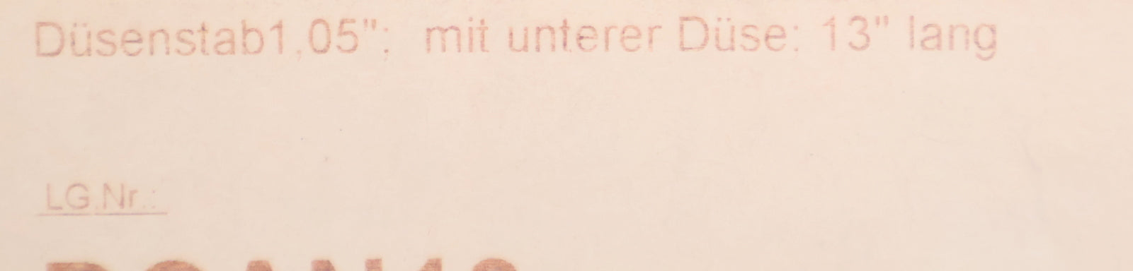 Bild des Artikels 4x-Steigrohr-mit-unterer-Düse-1,05''-DCAN13-Rohre-Ø-26,5mm-Länge-13''-unbenutzt