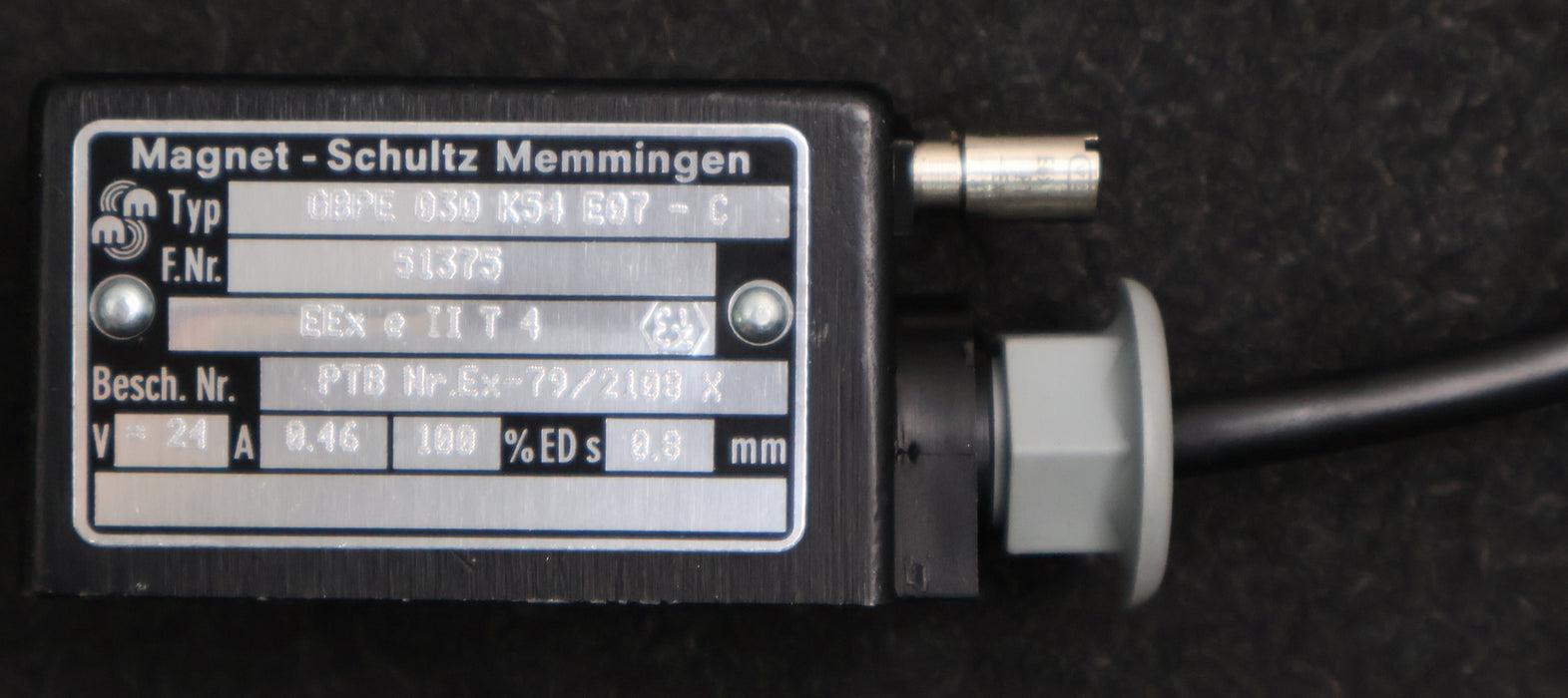 Bild des Artikels FESTO-Magnetspule-MSG-24-Ex-Typ-GBPE-030-K54-E07-C-24V-8A-0,8mm-unbenutzt