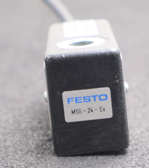 Bild des Artikels FESTO-Magnetspule-MSG-24-Ex-Typ-GBPE-030-K54-E07-C-24V-8A-0,8mm-unbenutzt