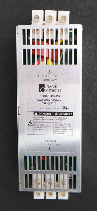 Bild des Artikels REXROTH-INDRAMAT-Netzfilter-NFD-03.1-480-055-3x-480V-55A-50-60Hz-gebraucht