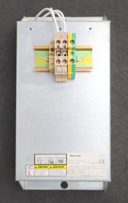 Bild des Artikels REXROTH-Bremswiederstand-RZW01.1-015-NNN-Mnr.-200018-0,2/37kW-17,5Ohm-gebraucht