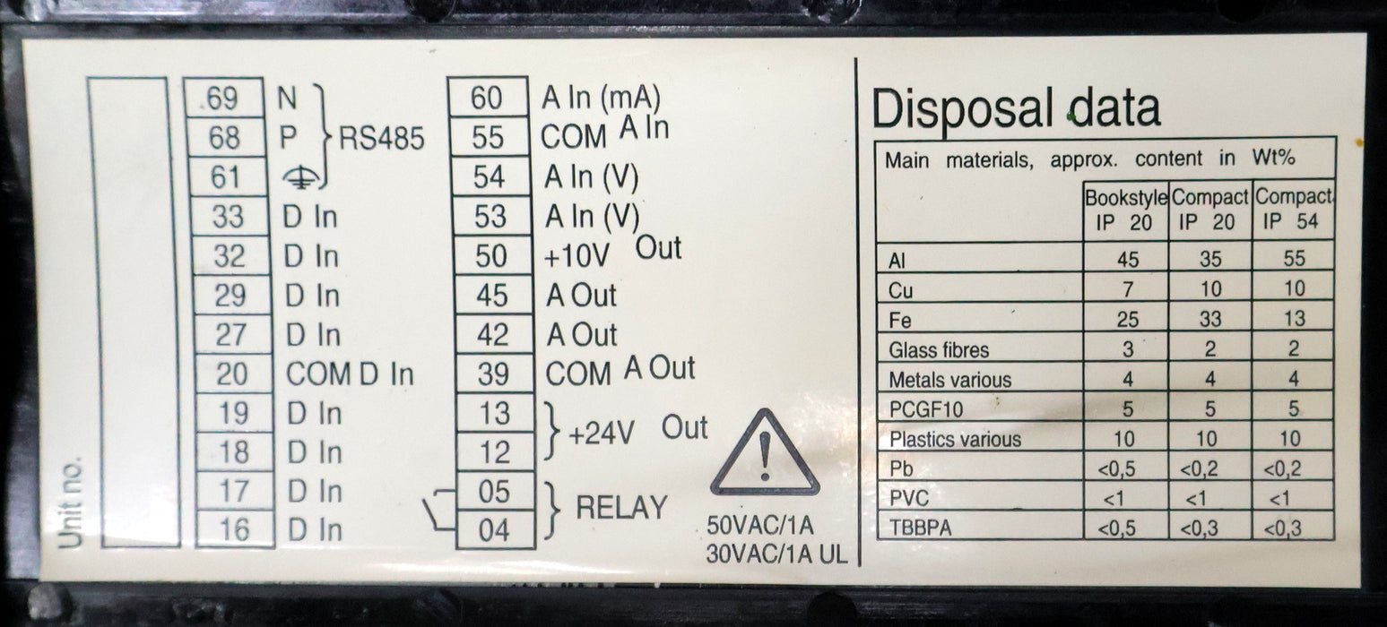 Bild des Artikels DANFOSS-Frequenzumrichter-VLT-5000-VLT5042PT5C20SBR3DLF00A00-Art.Nr.-175Z4172