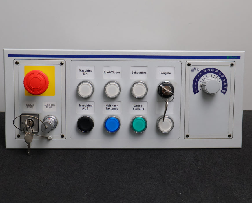 Bild des Artikels INDRAMAT-Bedientafel-BTA20.4-NE-DC-VD-BS-mit-4-Schlüsseln-gebraucht-repariert