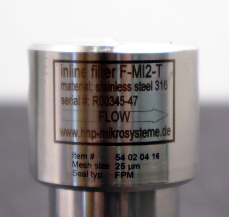 Bild des Artikels HNP-Inline-Filter-aus-Edelstahl-F-MI2-T-Art.Nr.-54020416-1/8''-NPT-25µm-FKM