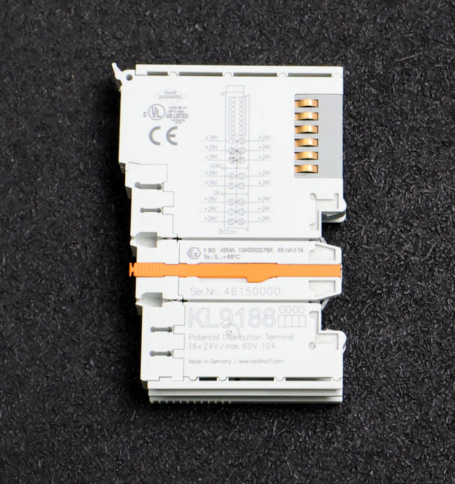 Bild des Artikels BECKHOFF-Potenzialverteilungsklemme-KL9188-16x-24VDC-10A-gebraucht