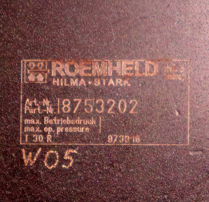 Bild des Artikels ROEMHELD-Druckübersetzer-21-cm³-Art.Nr.-8753202-Übersetzungsverhältnis-1:3,85