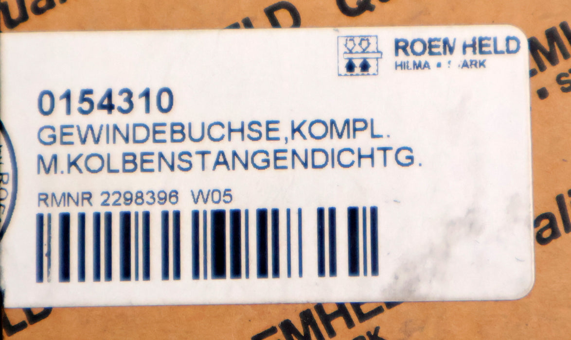 Bild des Artikels ROEMHELD-Gewindebuchse-Kompl.-mit-Kolbenstangendichtung-Art.Nr.-0154310